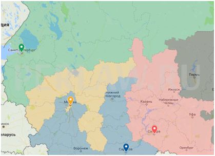 Новые апелляционные и кассационные суды на интерактивной карте